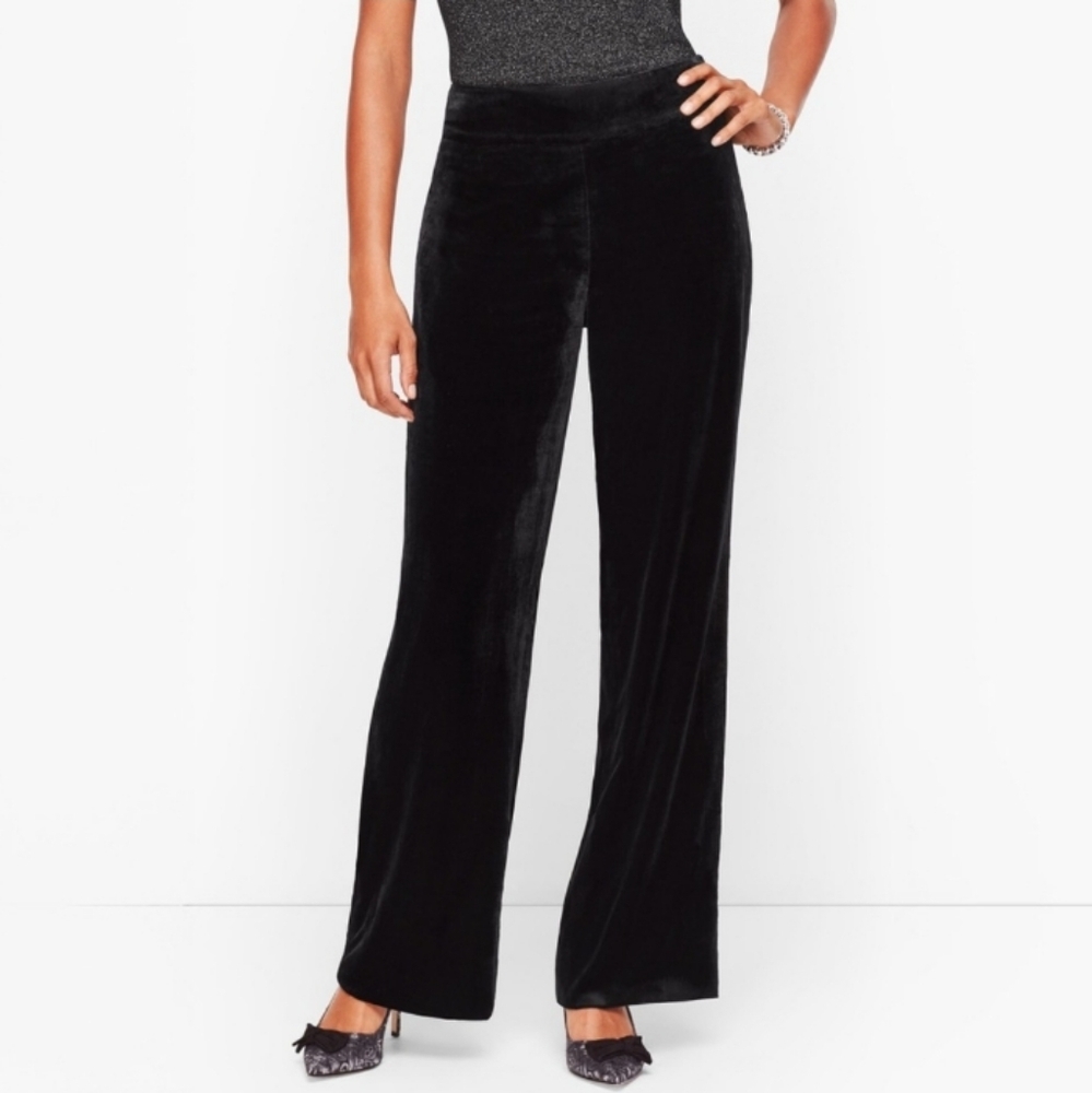 Talbots Size 8, Black Wide Leg Pants